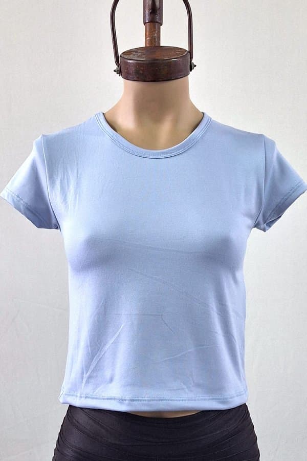 Remera cuello U talle unico modal soft
