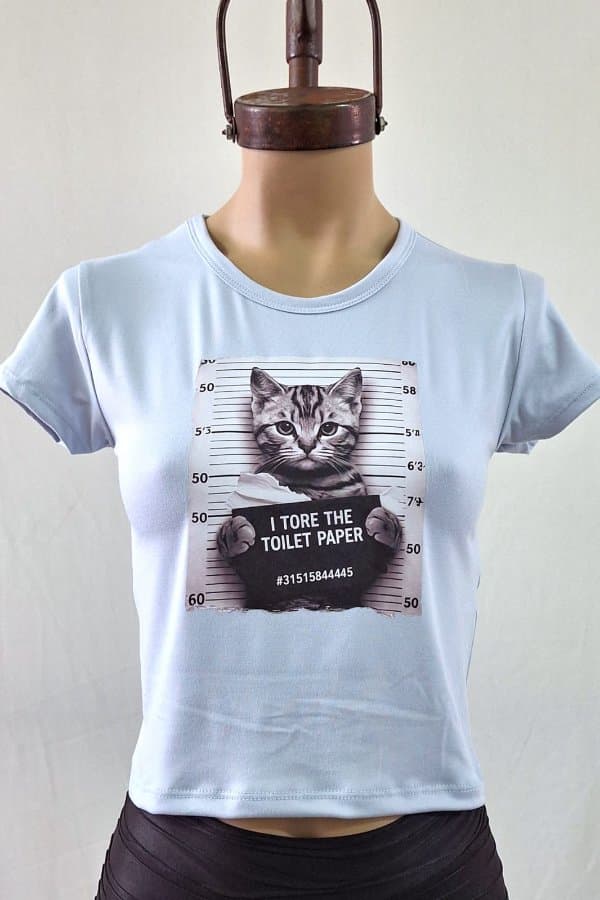 Remera GATITO PRESO modal soft
