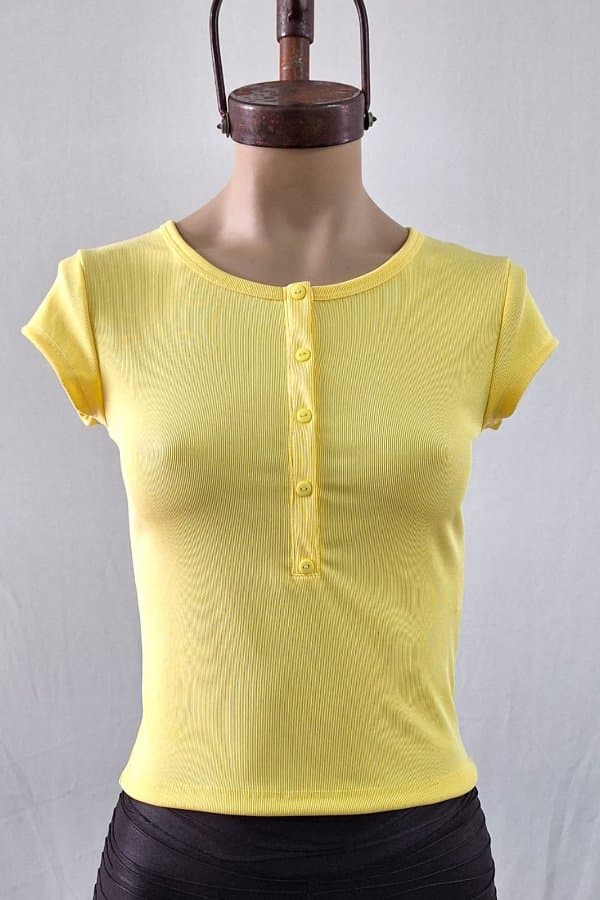 Remera 5 botones morley cotton