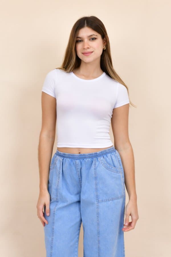 REMERA CUELLO REDONDO U MANGA CORTA POR TALLE MODAL SOFT 2026