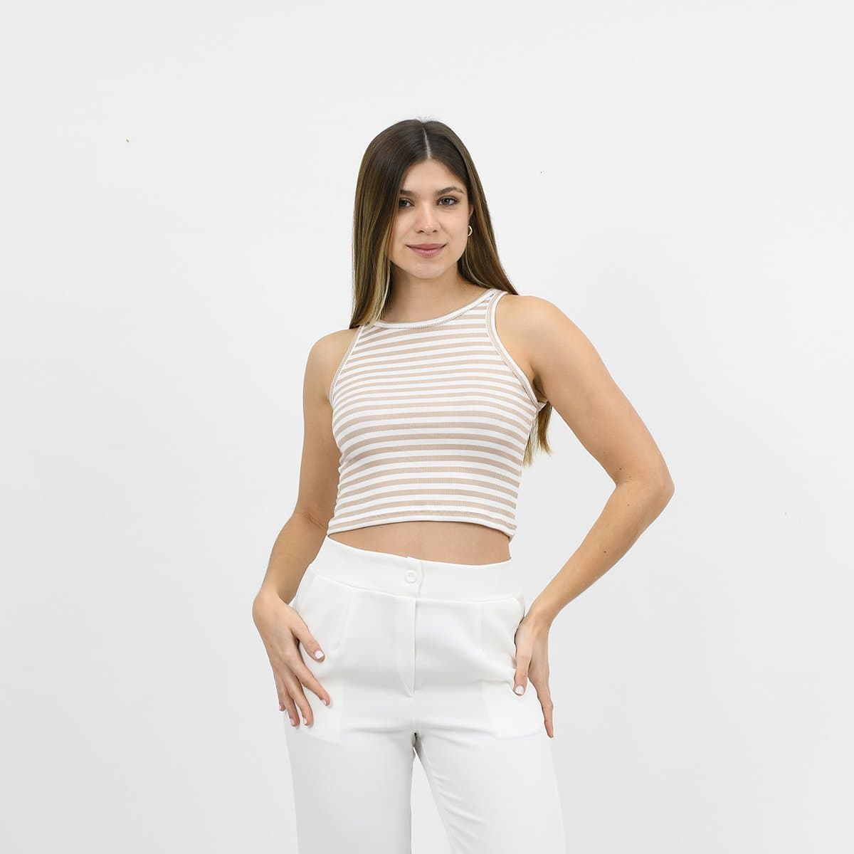 Musculosa deportiva morley rayado 2026