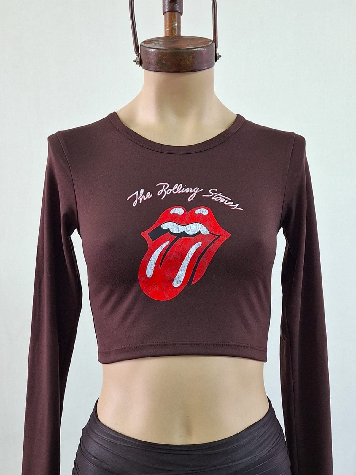 Top The Rolling stones manga larga modal soft 2026